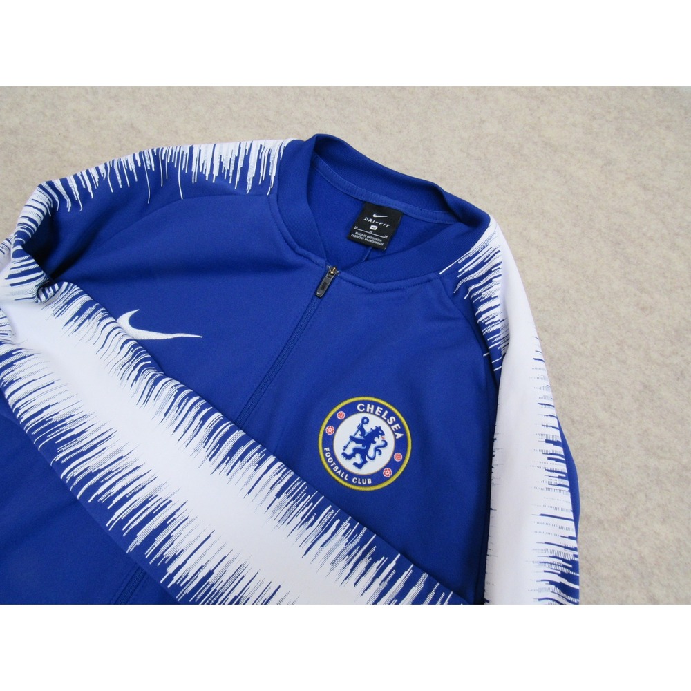 Nike Chelsea FC Dri-FIT Soccer Track Jacket Mens Medium Blue AA3330-495